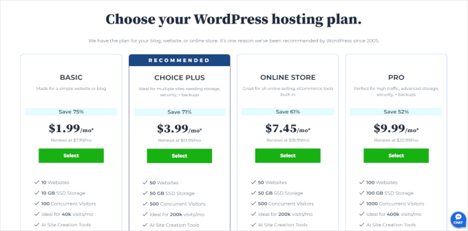 Bluehost pricing Bluehost pricing